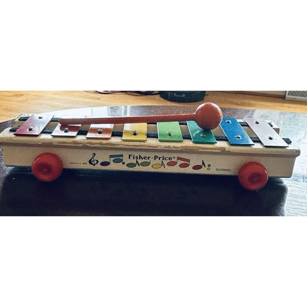 Vintage‎ 1964-1978  Fisher-Price Pull-A-Tune #870 Xylophone Pull Toy - Picture 2 of 7